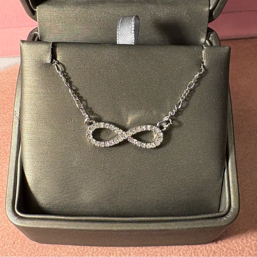 Lia Sophia Crystal Infinity Necklace